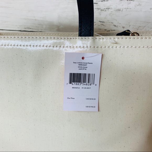 Disney Minnie Mouse Kate spade Tote BRAND NEW - Picture 7 of 9